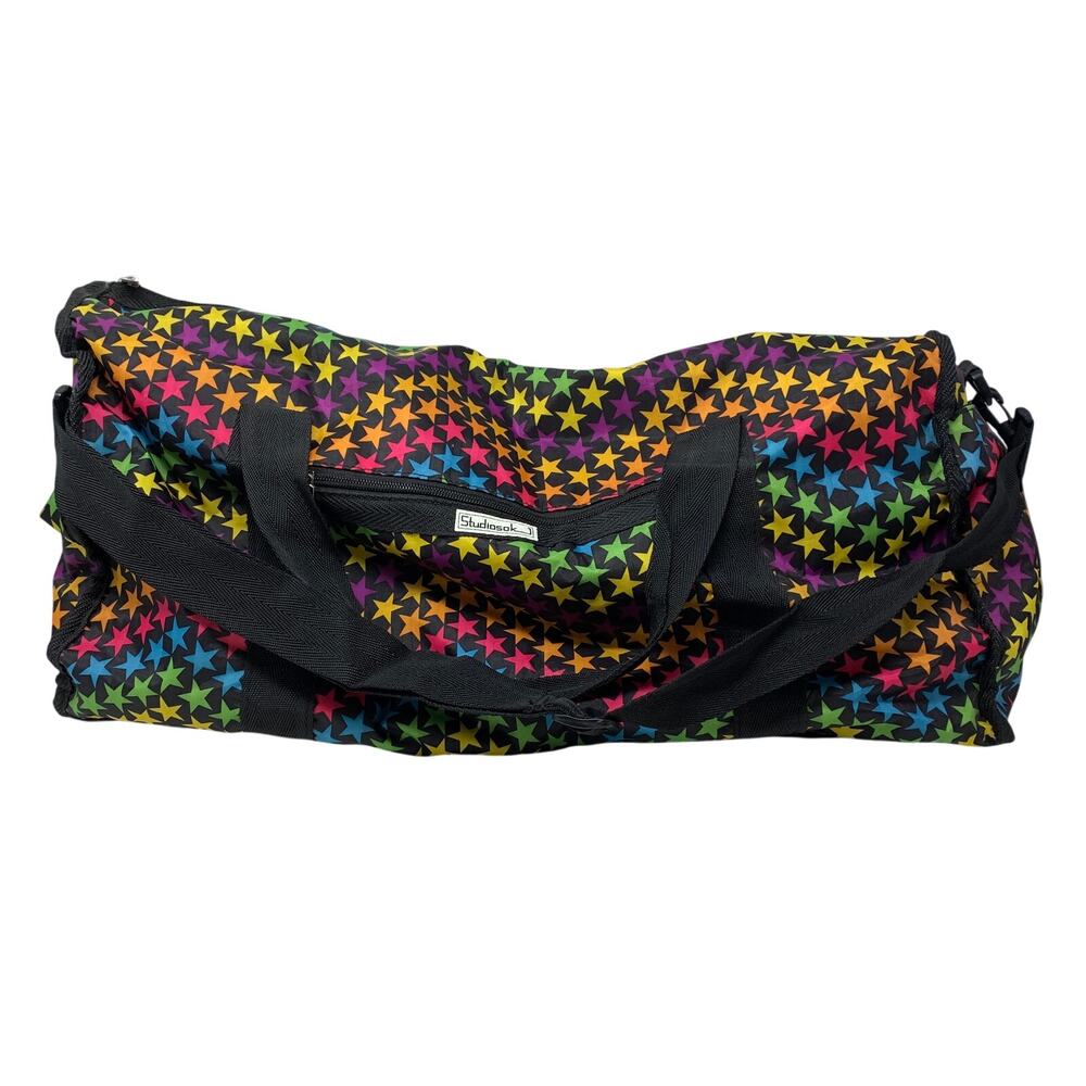 Studiosok Rainbow Star Print Duffel Bag Weekender Gym Travel Tote Overnight